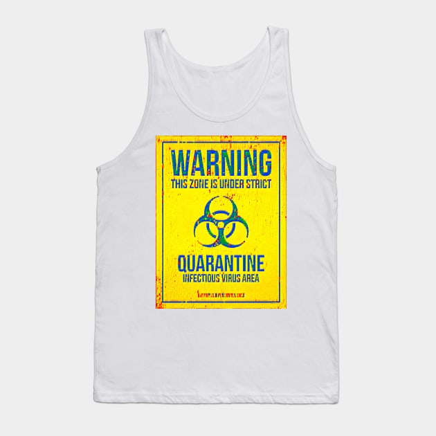 Bricked In Corona Quarantine Zone Tank Top by Tovers